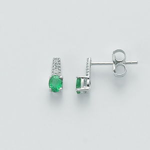  Orecchini Smeraldo e Diamanti